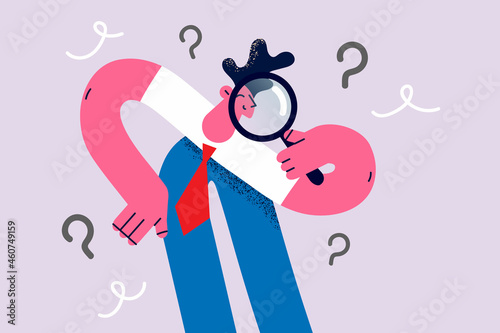 Research, investigation and curiosity concept.