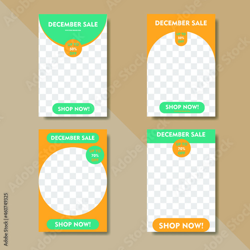 Instagram promotion banner. Colorful banner design. Promotional banner. Social media banner design royalty free eps 10