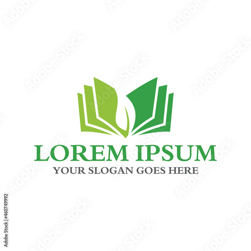 nature book logo , education logo