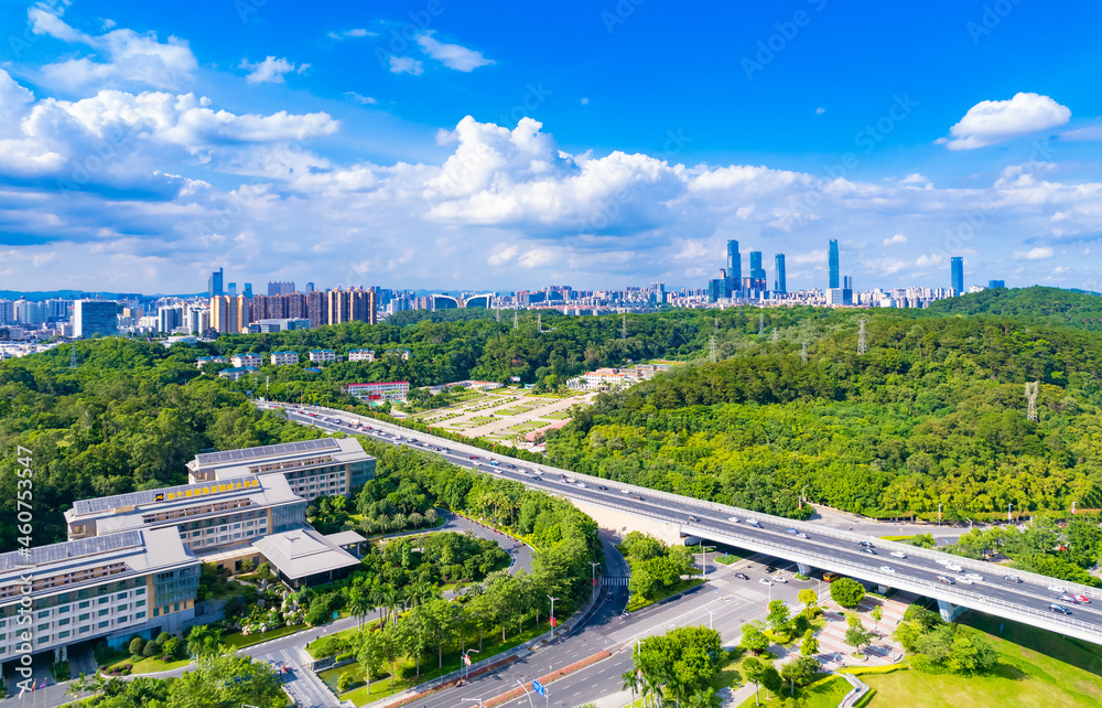 Fototapeta premium Urban scenery of Nanning, Guangxi, China