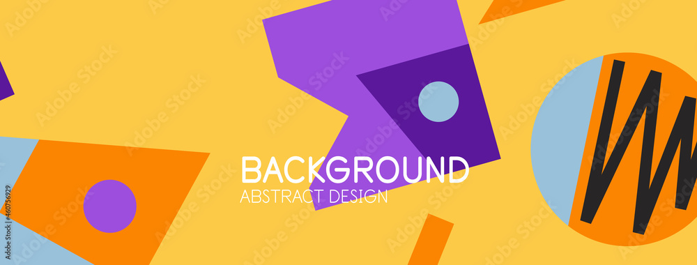 Abstract background with blocks, lines, geometric shapes. Techno or business concept for wallpaper, banner, background, landing page