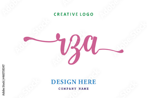 RZA lettering logo is simple, easy to understand and authoritative photo