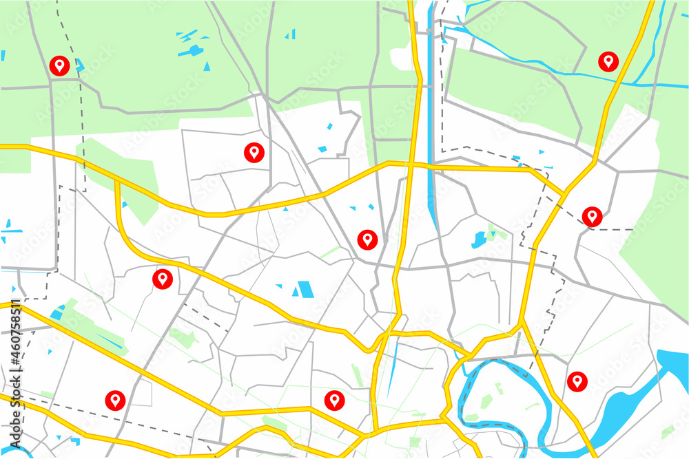 city map for any kind of digital info graphics and print publication. city map for any kind of digital info graphics and print publication.