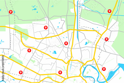city map for any kind of digital info graphics and print publication.