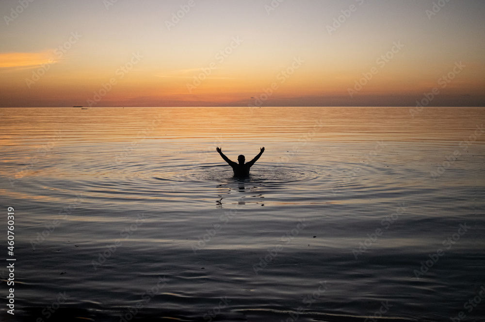 Maldives island beach sunset and sea Maldives island beach sunset and sea