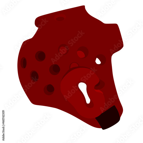 Taekwondo helmet svg vector illustration photo