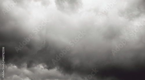 Autumn background with storm clouds