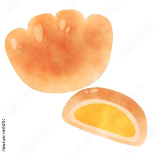 クリームパン イラスト