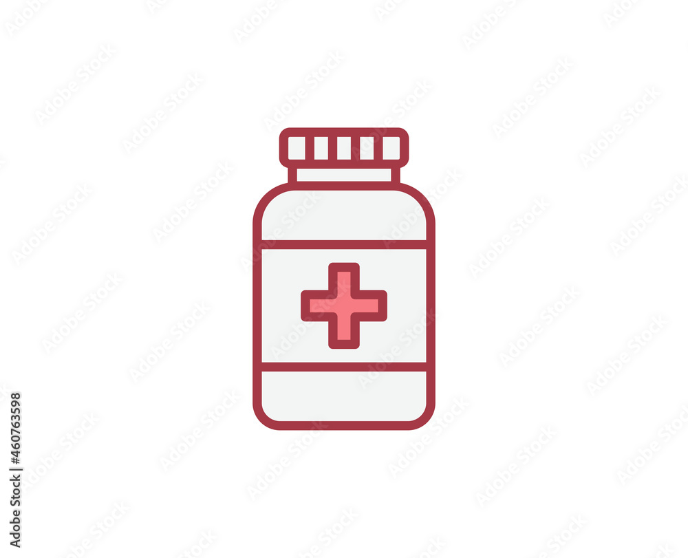 Pills flat icon. Thin line signs for design logo, visit card, etc. Single high-quality outline symbol for web design or mobile app. Medical outline pictogram. Pills flat icon. Thin line signs for design logo, visit card, etc. Single high-quality outline symbol for web design or mobile app. Medical outline pictogram.