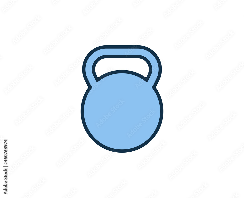 Dumbbell line icon. High quality outline symbol for web design or mobile app. Thin line sign for design logo. Color outline pictogram on white background Dumbbell line icon. High quality outline symbol for web design or mobile app. Thin line sign for design logo. Color outline pictogram on white background
