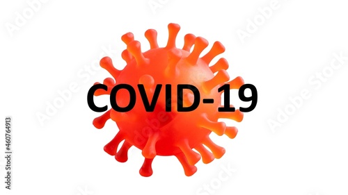 Covid-19 Coronavirus virus 3d animation. Covid-19 Concept