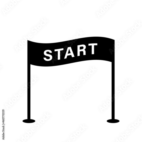 The start icon. Vector