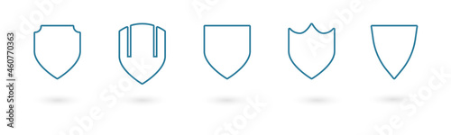 Set of Shield icons collection.