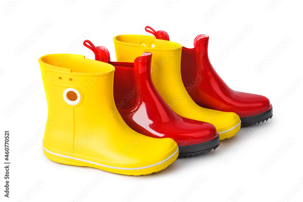 Red and yellow women boots Red and yellow women boots