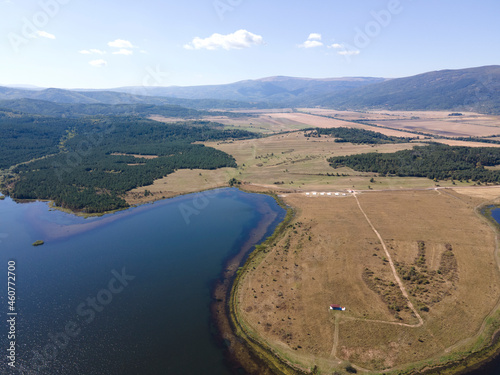 Aerial view of Yarlovtsi Reservoir, Bulgaria © Stoyan Haytov