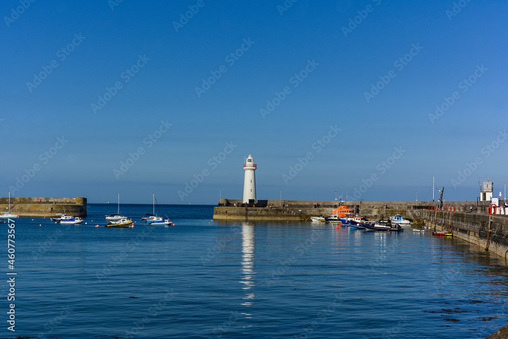 View of the lighthouse of Donaghadee, Northern Ireland,United Kingdom
