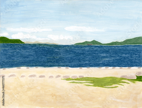 瀬戸内海の砂浜