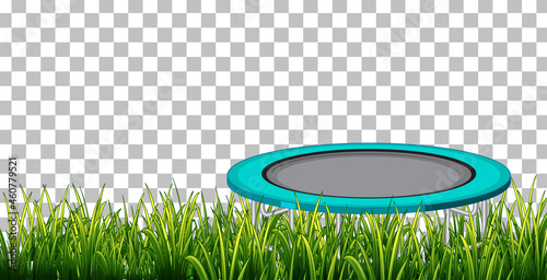 Trampoline on transparent background