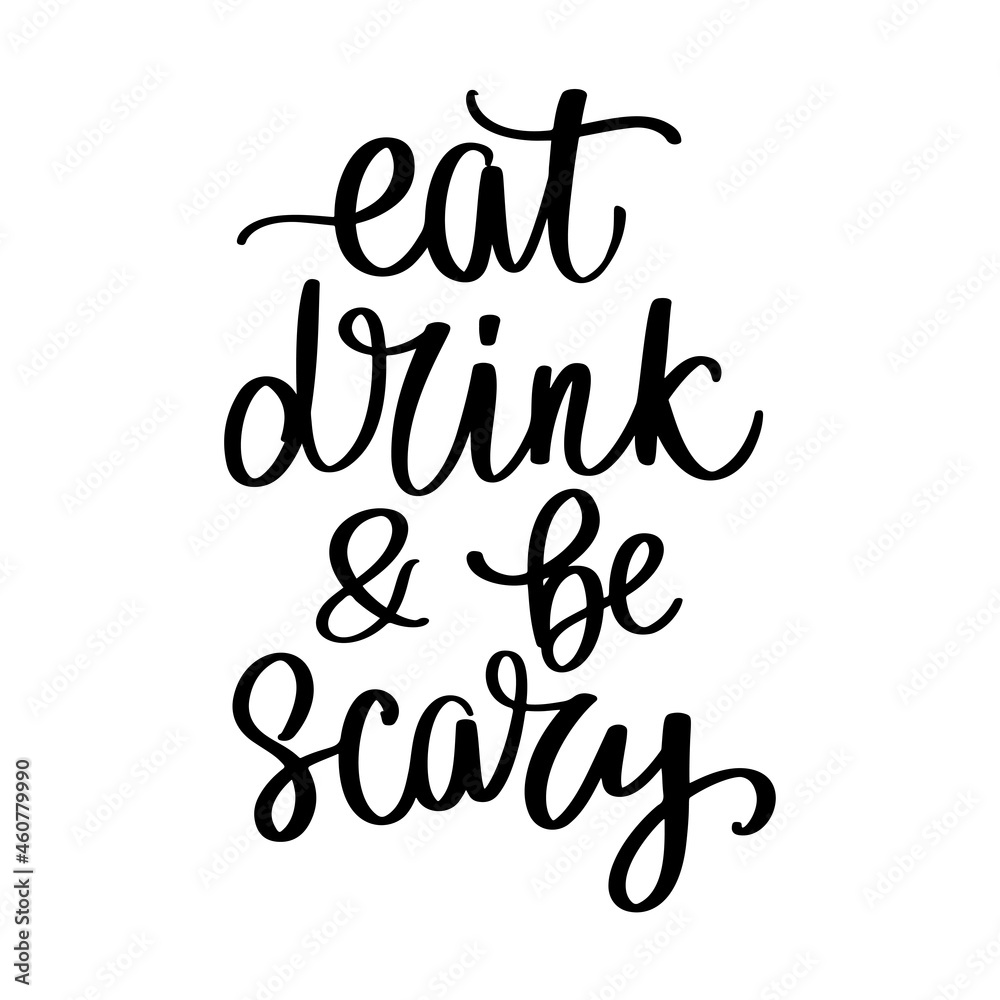 Halloween Vector Quotes. Hand drawn lettering phrase. Halloween Vector Quotes. Hand drawn lettering phrase.