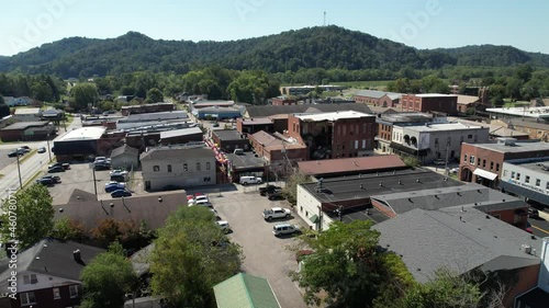barbourville kentucky aerial push in photo