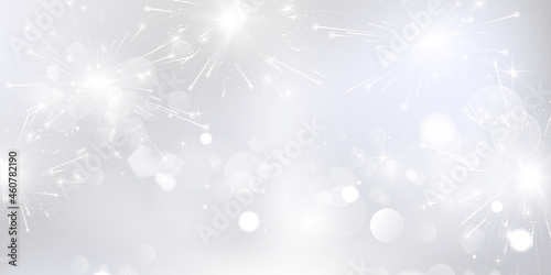 firework and christmas themed Celebration party 2022 Happy New Year background design.