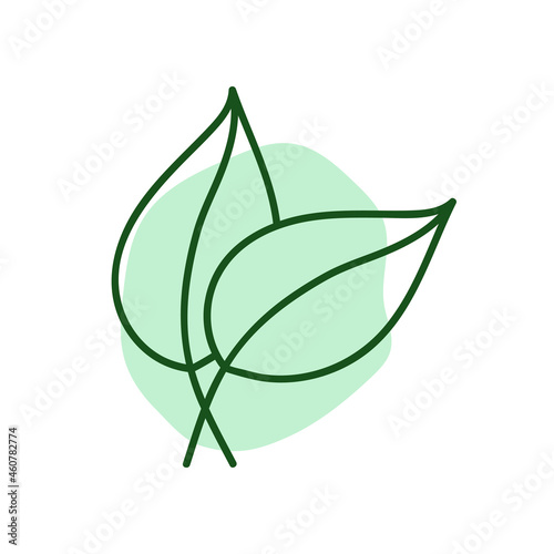 Vegetarian icon. Vector illustration for food packaging.