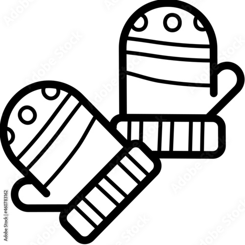 mitten.svg line icon
