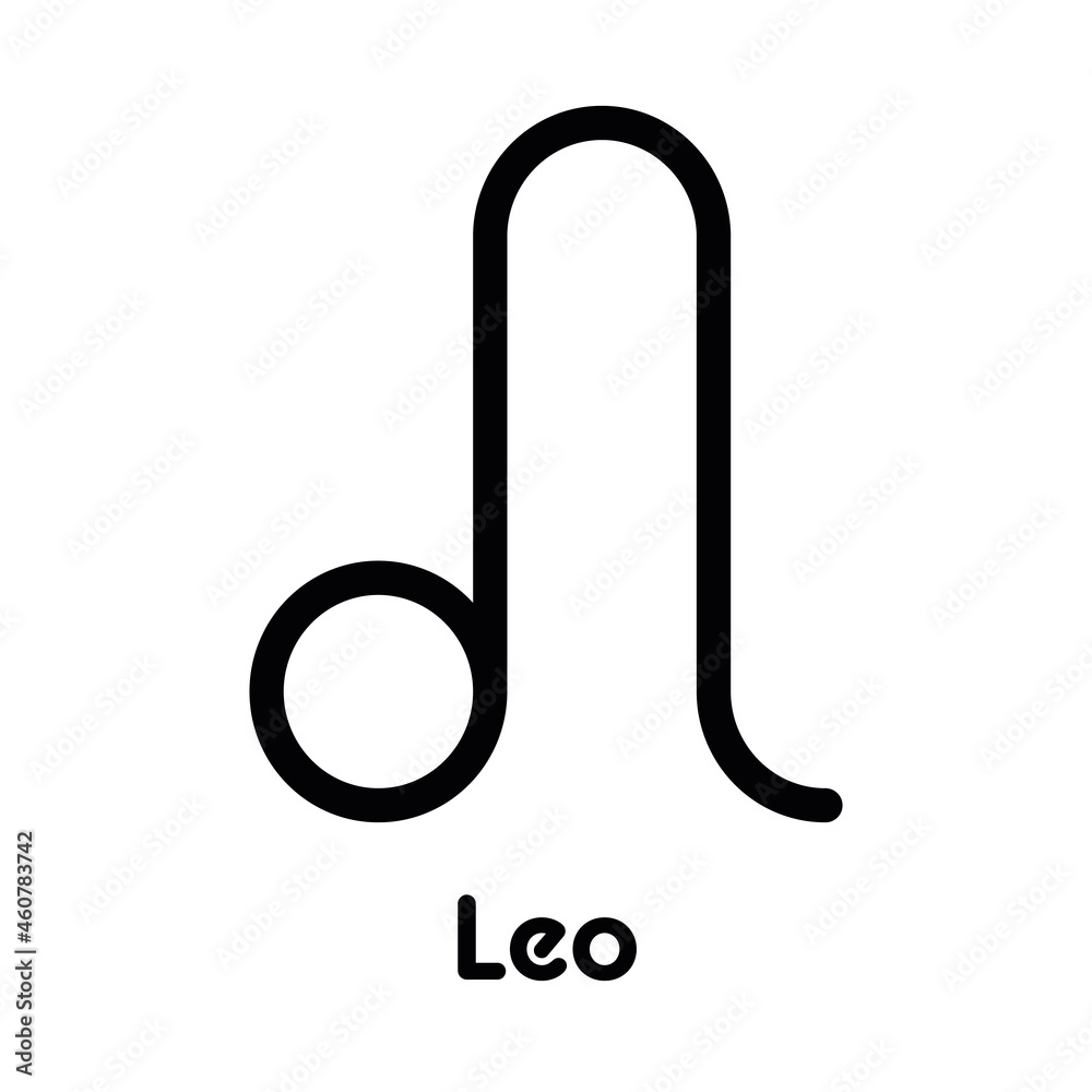 Leo - astrological sign. One of twelve zodiac symbols. Simple solid line vector icon. Leo - astrological sign. One of twelve zodiac symbols. Simple solid line vector icon.