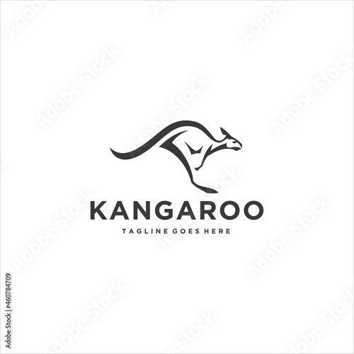 Kangaroo Logo Design Vector Image