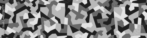 Military deforming camo. Seamless repeating vector pattern for camouflage nets and coloring weapons and military equipment. Deforms, hide and distorts contours and shapes of the masked object.