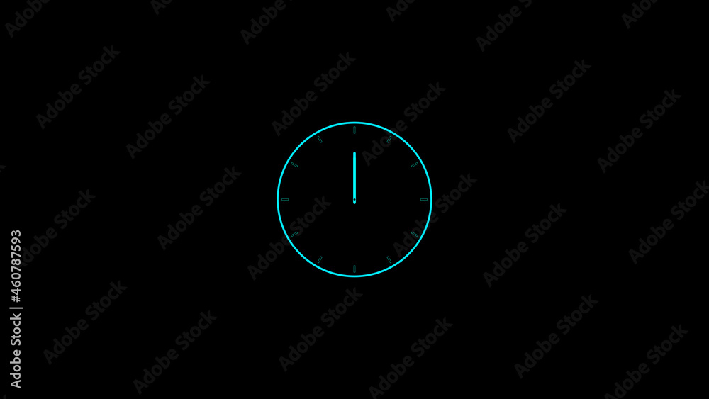 Time clock isolated icon for watch design. Clock icon in flat style, timer on black background. Business watch. Time clock isolated icon for watch design. Clock icon in flat style, timer on black background. Business watch.