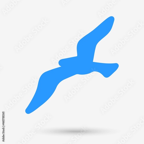 Bird icon isolated object. Vector illustration.