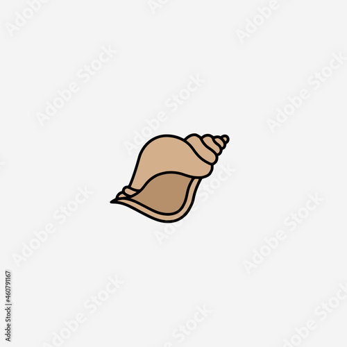 Vector illustration of snail icon