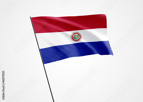 Paraguay flag flying high in the white isolated background. May 15 Paraguay independence day World national flag collection world national flag collection Free Download Paraguay flag flying high in the white isolated background. May 15 Paraguay independence day World national flag collection world national flag collection - GFXLoad