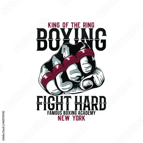 Boxing club T-shirt design