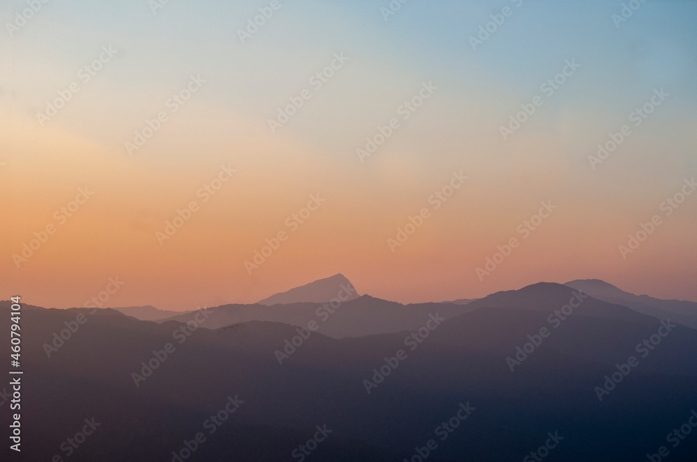The beautiful view from the top of the mountain in Nakhon Si Thammarat, Thailand The beautiful view from the top of the mountain in Nakhon Si Thammarat, Thailand