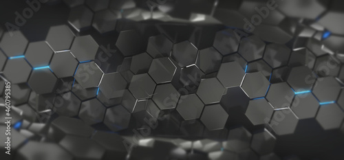 abstract hexagonal backgrou...