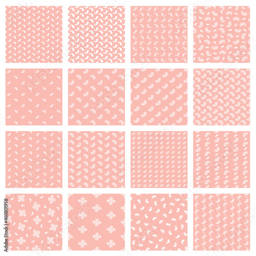 Seamless pattern material collection using paisley,