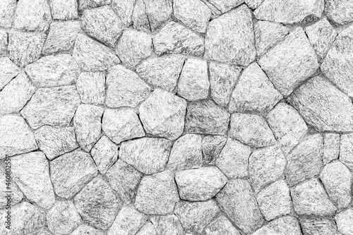 White natural stone wall pattern and background texture