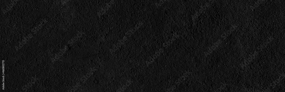 Fototapeta premium Panorama of Dark grey black slate background or texture. Black granite slabs background.