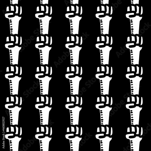 seamless pattern of hand and finger