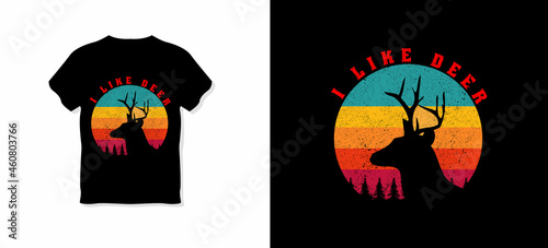 I like deer T-shirt Design