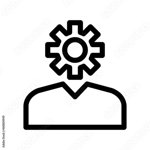 Administrator Outline Vector Icon Design