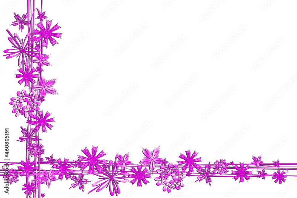 Weihnachten Hintergrund abstrakt Sterne Rahmen lila pink rosa hell dunkel isoliert auf weiß Weihnachtsmotiv