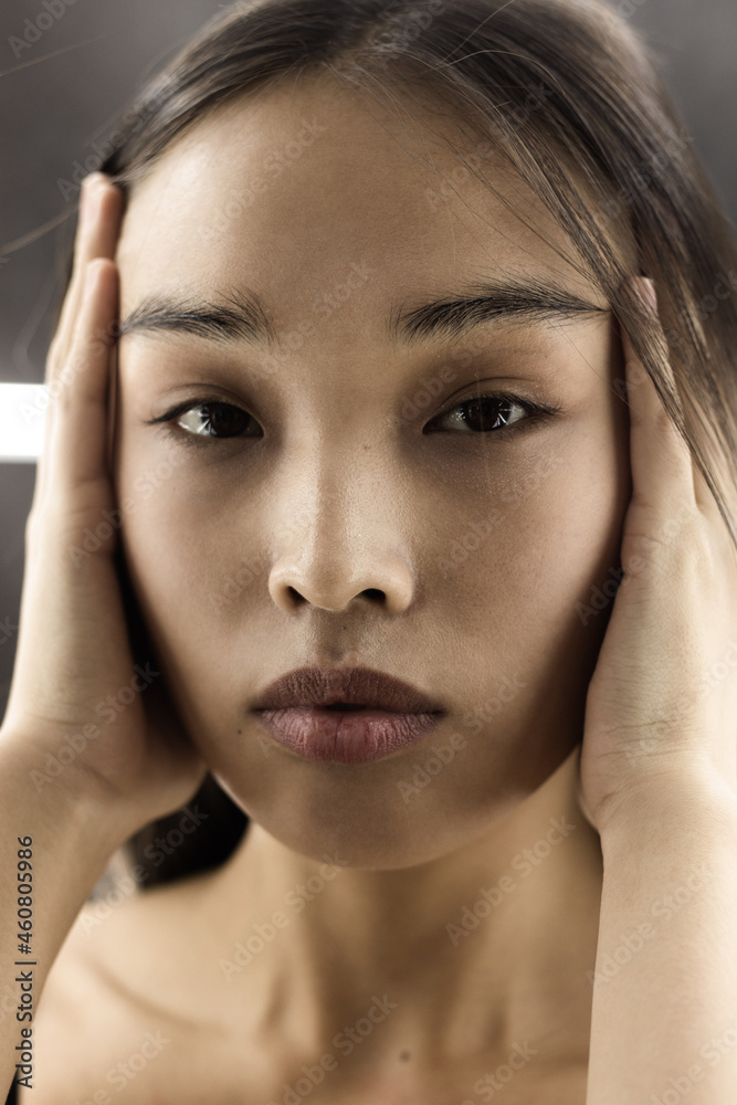 Portrait of attractive asian woman. Model tests. Portrait of attractive asian woman. Model tests.