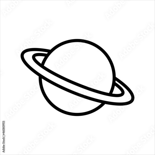 saturn - planet - space icon vector design template