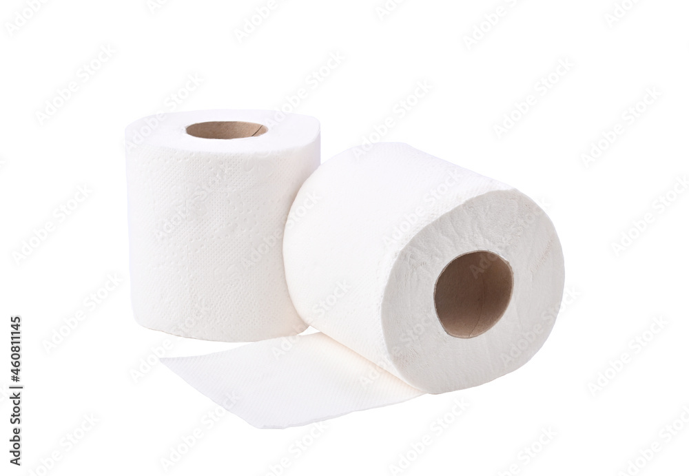 Pile of toilet paper isolated on white background Pile of toilet paper isolated on white background