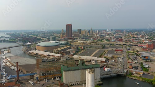 Distant Aerial View of Downtown Buffalo - Part 6