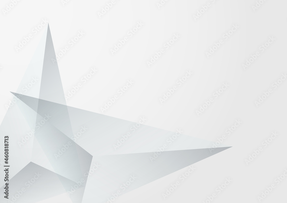 White Triangle Modern Vector Gray Background. White Triangle Modern Vector Gray Background.