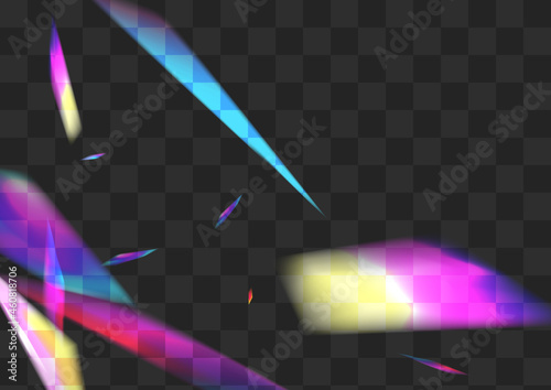 Rainbow Prism Vector Transparent Background.